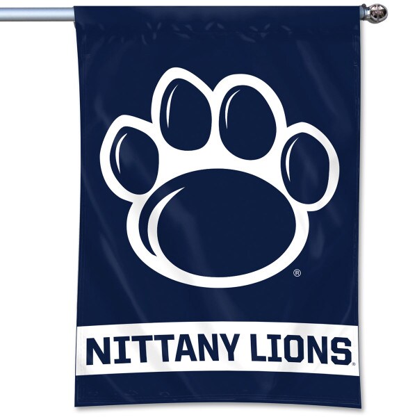 flag #207 Penn State Paw Print over Nittany Lions